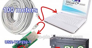 PLC Application About Ethernet RS232 Using USR-TCP232