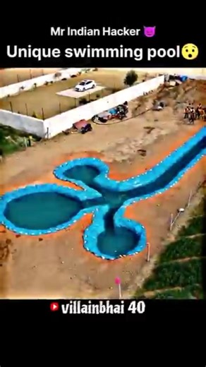 Unique swimming pool 😲// built // #mrindiahacker #shorts #viralvideos #trendingshorts