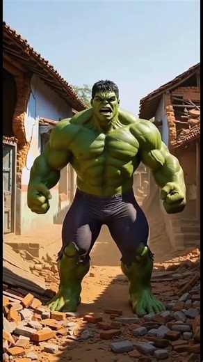 Hulk Saves Villagers from a Furious Bull | Heroic Action Scene