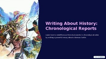 Writing About History | Chronological Reports | Research | Elementary