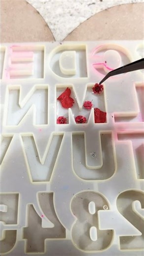 Handmade Resin Alphabet Letters | A–Z Resin Letter Mold | DIY Resin Craft Name Plate #resinart #diy
