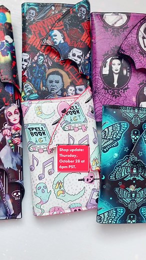 Batwing wallets will be available on my Etsy shop Thursday,October 28 at 6 pm PST. Pattern by @brittaliciousdesigns #fypシ #batwingwallet #foryoupage