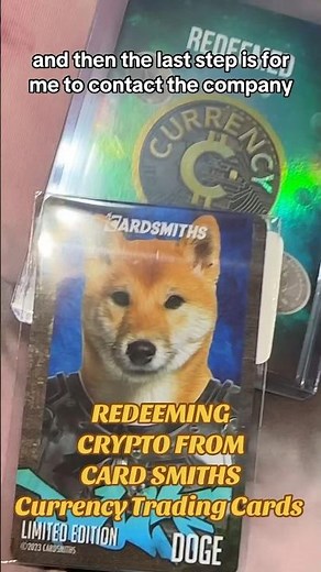 CARDSMITHS HOW TO REDEEM CRYPTO REDEMPTION CARD 2500 DOGECOINS #shorts
