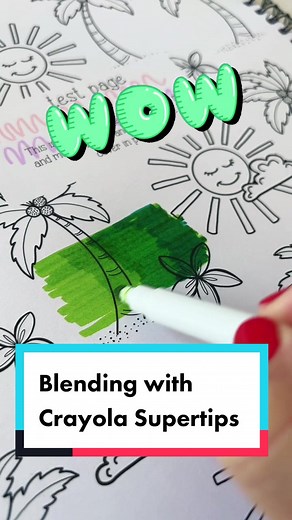Blending Tips with Crayola Supertips
