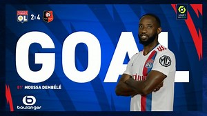 81' BUTTT Moussa Dembélé transforme le penalty en prenant à contre-pied Gomis ! L'OL revient à deux longueurs ! 2-4 #OLSRFC | Olympique Lyonnais - OL