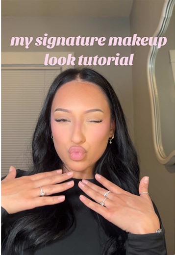 an in depth tutorial on how I achieve my signature makeup look 💗 #makeup #beautycontentcreator #makeulook #grwm #makeuptutorial