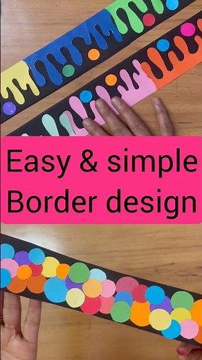 Soft Board Border Design Easy to Make | border ideas | bulletin board decoration | #borderdesignidea