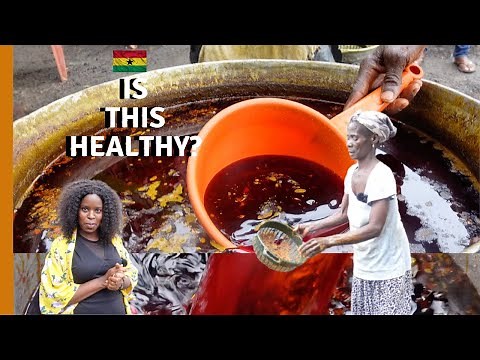 HOW GHANA’S POPULAR COOKING OIL IS MADE | LIVING IN GHANA | PALM OIL PRODUCTION| WORKING IN GHANA