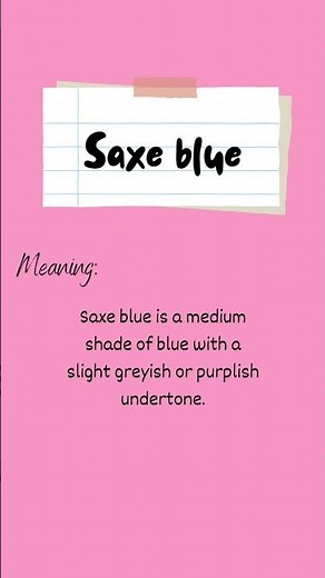 #saxeblue meaning
