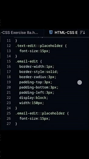 HTML-CSS Exercise 8a #html #css3