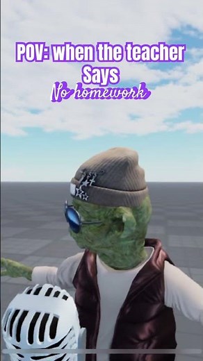 When the teacher says no homework ￼