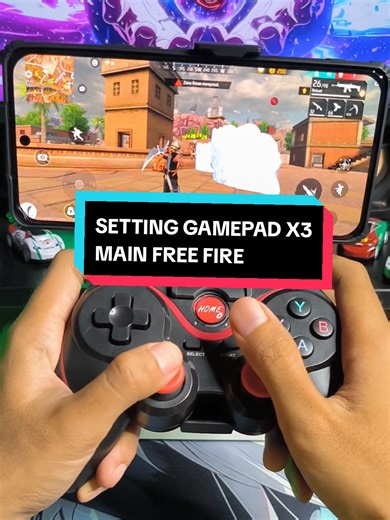 Membalas @raflihamizan2 Tutorial Main Free Fire di Gamepad X3. #gamepad #gamepadx3 #gamepadandroid #freefire #gamepadbluetooth