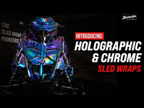 Premium Durable Chrome Holographic Snowmobile Wraps - Deviant Ink