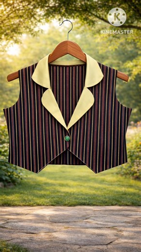 Coat Collar Koti Design | Cutting & Stitching by Me | Latest Trending Waistcoat /easy tricks #shorts