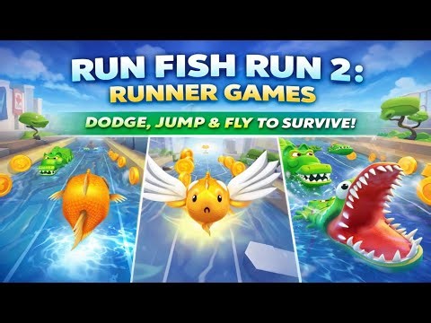 Run Fish Run 2 Gameplay 🐟 Endless Aqua Runner Adventure!