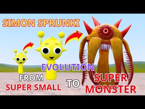 Simon Sprunki: The Evolution From Super Small to Super Monster | Go GMod #sprunki #garrysmod