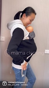 Baby wearing mamas, no need to spend hundreds to keep bub warm! Our Olivia Hoodie is affordable, oh so warm, bump friendly and allows easy nursing access | Mama Clothing