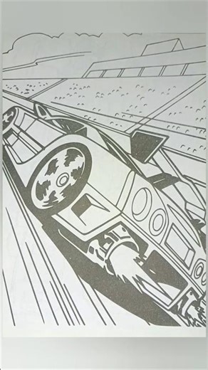 Nissan GTR Coloring 🔥 Supercar Art Transformation #Shorts