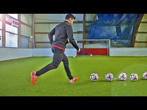 How To Shoot a Curve Ball Free Kick Tutorial w/ Gündogan