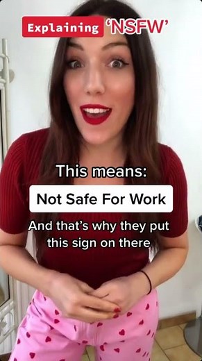 What does ‘NSFW’ mean? | #Shorts
