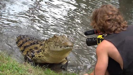 Giant 12-Foot Pond Beast Caught On Film