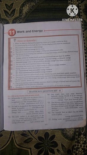 6th Std - Science - Chapter 11 Work and energy questions answers exercise - Maharashtra #shorts