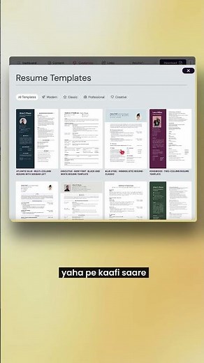 100% Free Resume Builder with AI #resume #shorts