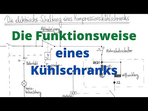 Die Funktionsweise eines Kühlschranks , die elektrische Schaltung eines Kühlschranks #kühlschrank