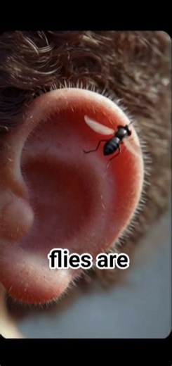 Why flies come around the ear #ifechinbodies #facts #shorts