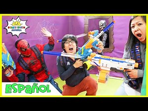 Caja gigante Fort Maze Nerf Battle Challenge!!