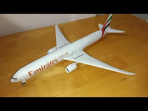 Emirates Boeing B777-300ER Papercraft | Alvarez Papercraft