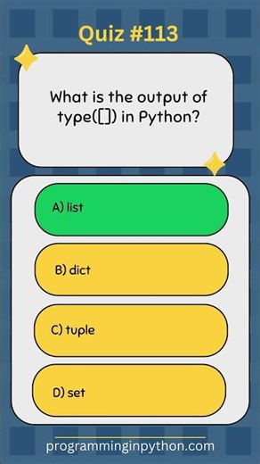 Python Quiz 113 - What's the Answer? - Quiz #113 #python #shorts #quiz #codingchallenge