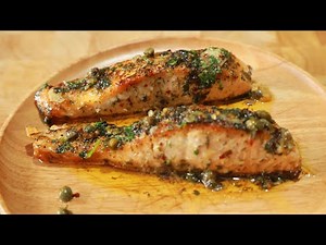 Lemon Butter Salmon with Capers | Best tasting Lemon Butter salmon recipe, quick and simple