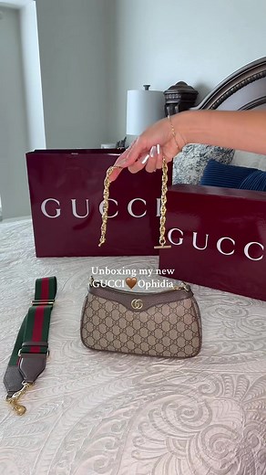 Gucci Ophidia Small Shoulder Bag Unboxing Experience