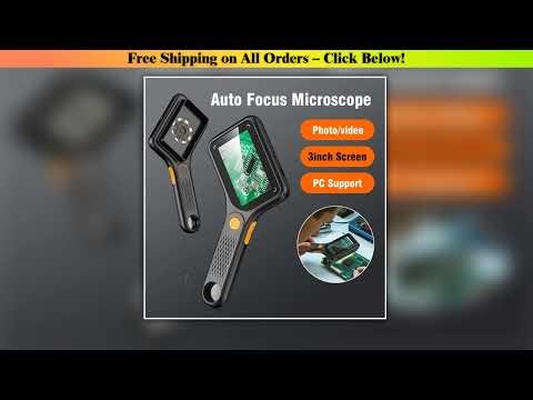 Handheld USB Digital Microscope 3.0 inch Big Screen Autofocus Digital Magnifying Glass 500x 2MP