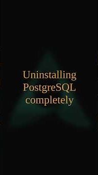 PostgreSQL - How to Install and Uninstall PostgreSQL on Debian 12 final #programming #psql #linux