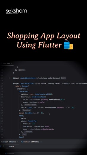 Shopping App Layout Using Flutter 🎊