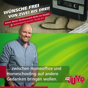 Mitbestimmen, welche Musik im Radio läuft? 🎶 Jetzt habt ihr die Chance dazu. Jeden Tag von 14 bis 15 Uhr nimmt Timo Close eure Musikwünsche entgegen. So könnt ihr mit euren Lieblingssongs unsere Feierabendshow ganz einfach mitgestalten. Wie ihr mitmachen könnt, erfahrt ihr hier: https://j.mp/3c78K4b #wünschefreizwischen2und3 | MDR JUMP
