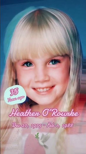 Remembering Poltergeist star Heather O'Rourke who passed away 35 years ago #poltergeist #spielberg