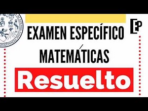Solved! Specific Mathematics Exam