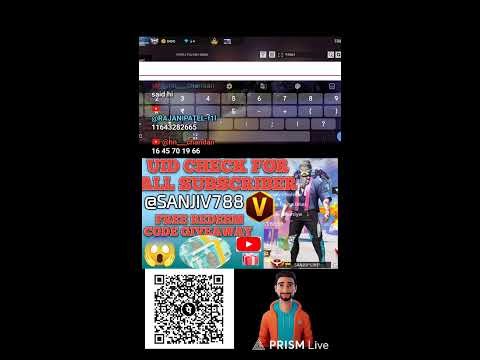 SANJIV@788 IS LIVE 😱😱 UID CHECK FOR ALL SUBSCRIBER AND ❤️‍🩹❤️‍🩹😱 FREE REDEEM CODE GIVEAWAY