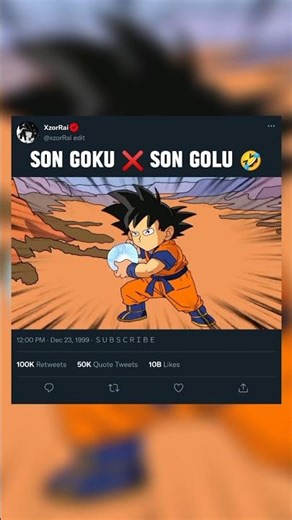 Son Goku ❌ Son Golu 🤣 #shorts #shortsfeed #funnyanime #parody #naruto