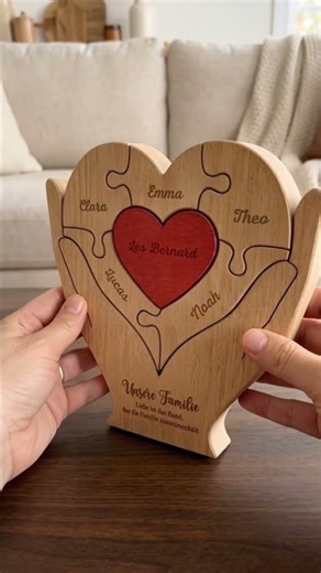 Holzpuzzle „Liebe Ist Das Band Das Die Familie Zusammenhält“ für die Familie