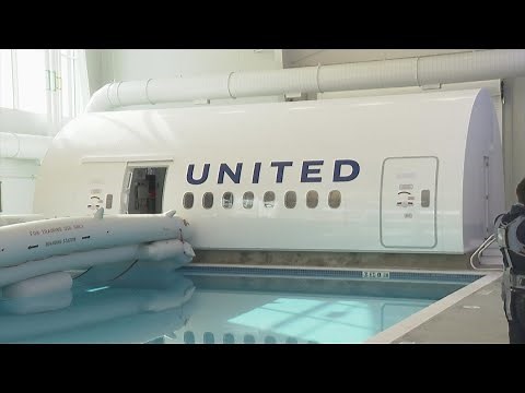 United Airlines' newly expanded Inflight Training Center can train 600 flight attendants a month