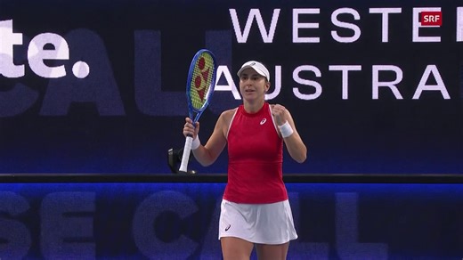 Bencic bringt die Schweiz gegen Italien in Führung