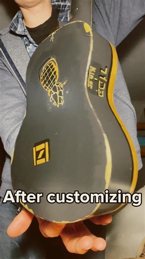 Before and after customizing my ukulele #custom #indy #diy #shorts