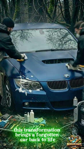 🔥 Full BMW Restoration – Rusty Car to Showroom Shine #youtubeshorts #diycraft #carrestoration #bmw