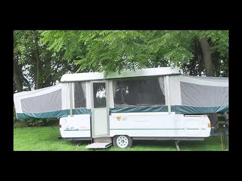 1998 Coleman Popup Camper walk around tour | Coleman pop-up camper
