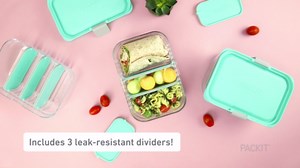 Packit, Bento Mod Lunch Steel Gray