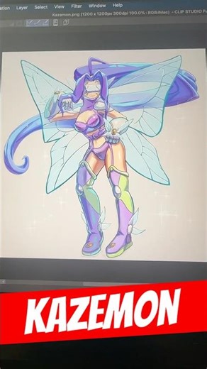 Kazemon Digimon art sketch #art #digimon #digitalart #artwork